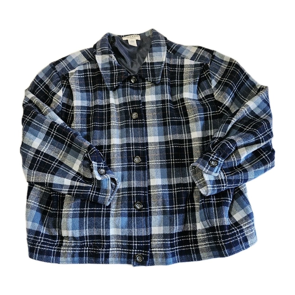 Pendleton‎ Women's Plus Size 20W 100% Wool Plaid Original Button Up Collared
